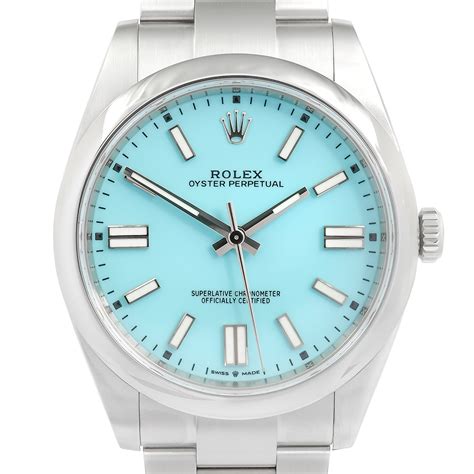 oyster perpetual rolex blue face|rolex oyster perpetual tiffany.